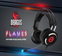 Dragos Flames Titreşimli USB Kafa Bantlı Gaming 7.1 Rgb Pro Gaming Kulaklık